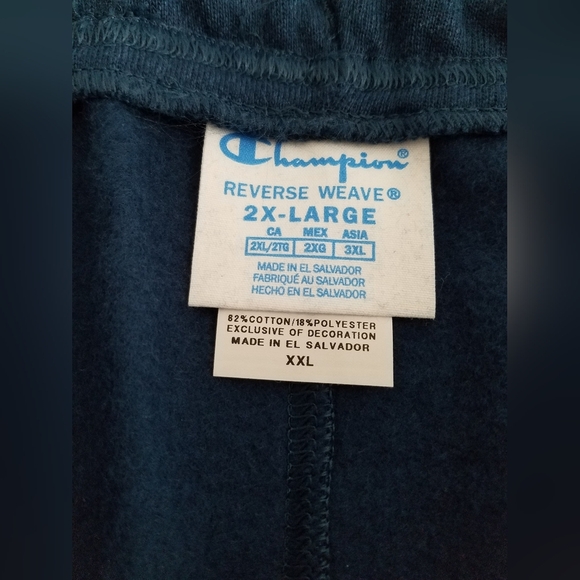 NWT Women's Reverse Weave Joggers Sweatpants Blue Size 2XL - Picture 13 of 14